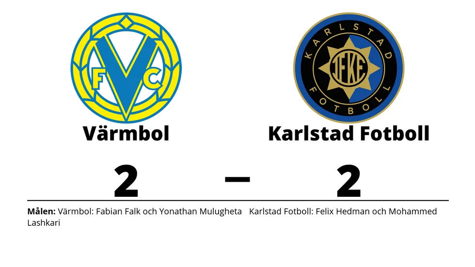 Värmbols FC spelade lika mot IF Karlstad Fotbollutveckling