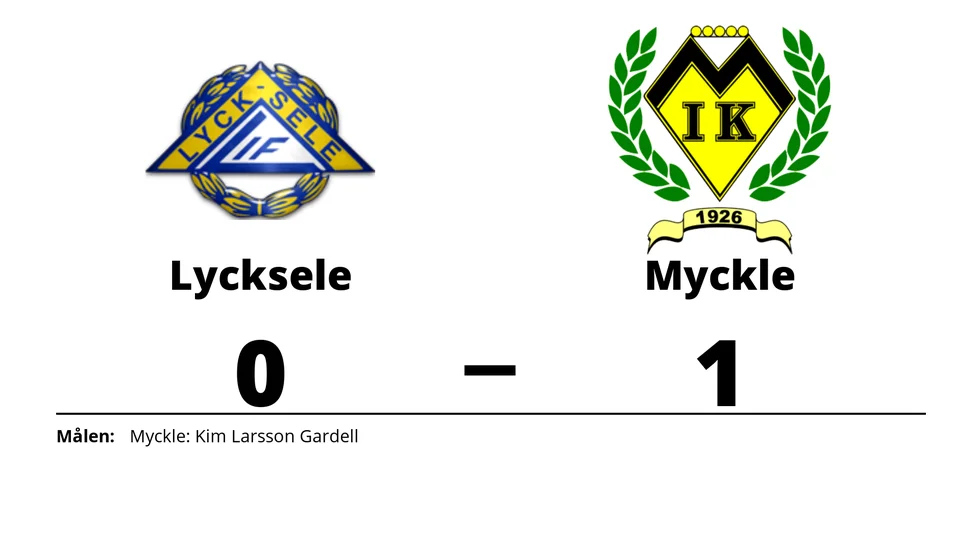 Lycksele IF förlorade mot Myckle IK