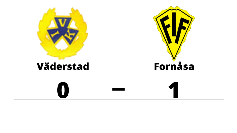 Väderstads IK förlorade mot Fornåsa IF