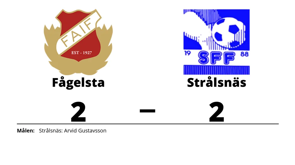 Fågelsta AIF spelade lika mot Strålsnäs FF