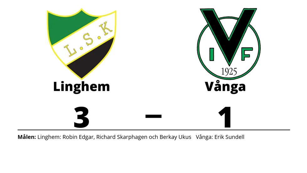 Linghems SK vann mot Vånga IF