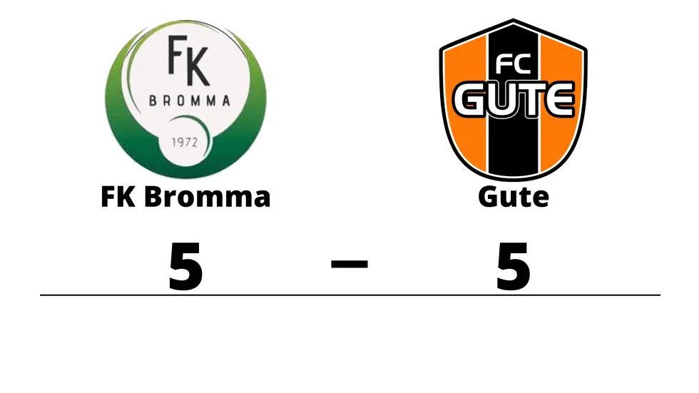 FK Bromma spelade lika mot FC Gute