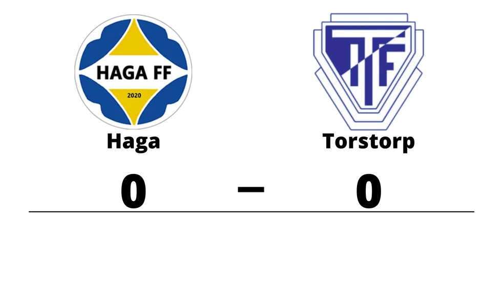 Haga FF spelade lika mot Torstorps IF