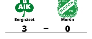 Morön föll mot Bergnäset