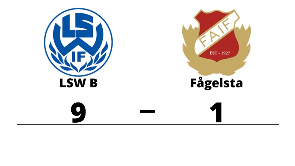 LSW IF B vann mot Fågelsta AIF