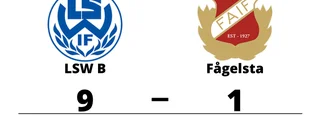 Målfest när LSW B krossade Fågelsta