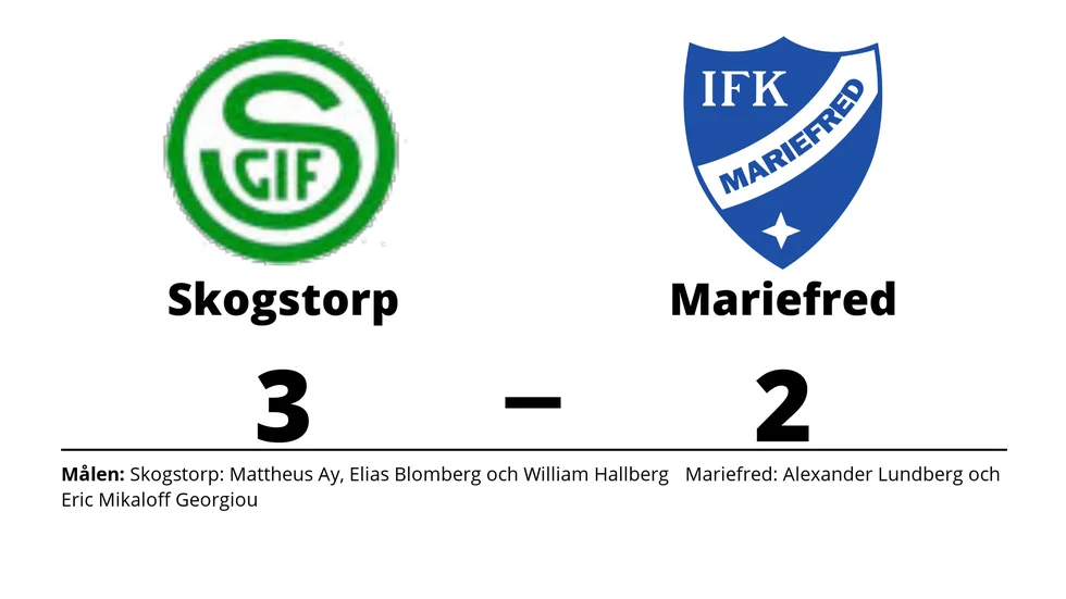 Skogstorps GoIF vann mot IFK Mariefred