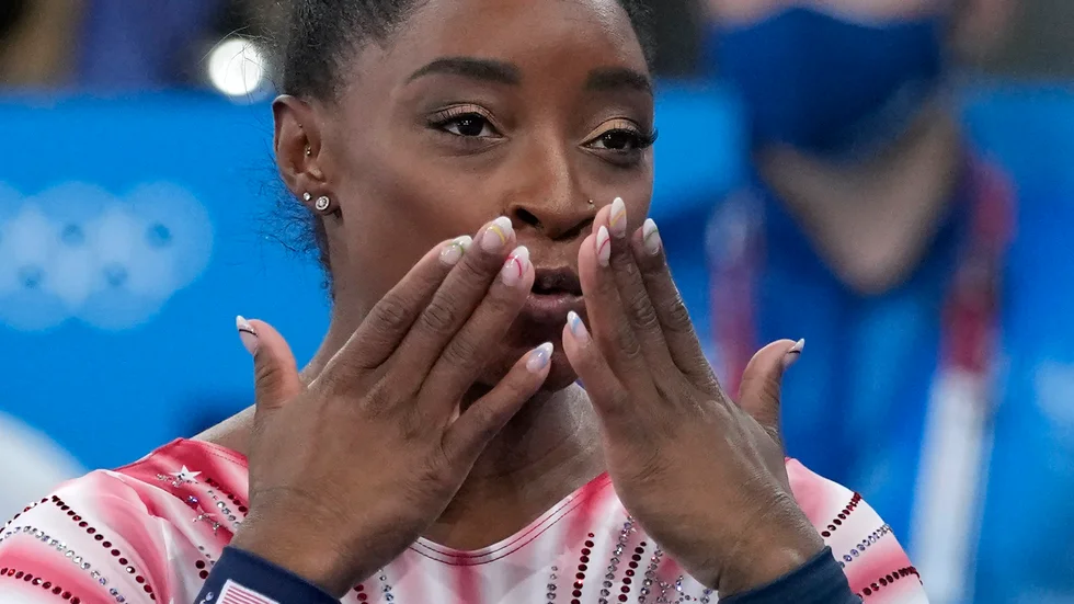 Simone Biles. Arkivbild.