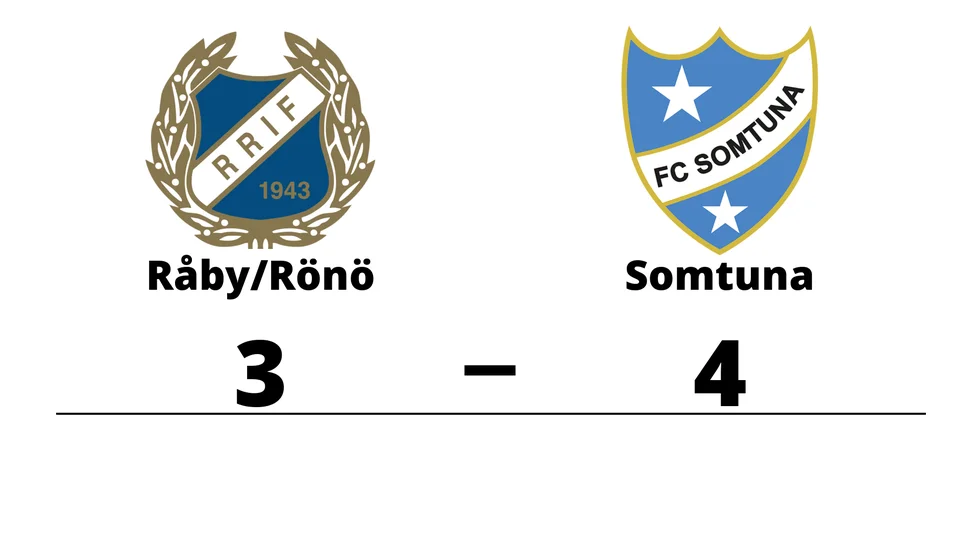 Råby-Rönö IF förlorade mot FC Somtuna