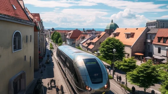 En överblicksbild över Stora torget, som kanske inte är helt lättigenkännligt.