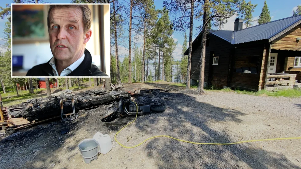 Gunnar Selberg, Kirunas förre kommunalråd, äger turistanläggningen där det brann natten mot tisdag.