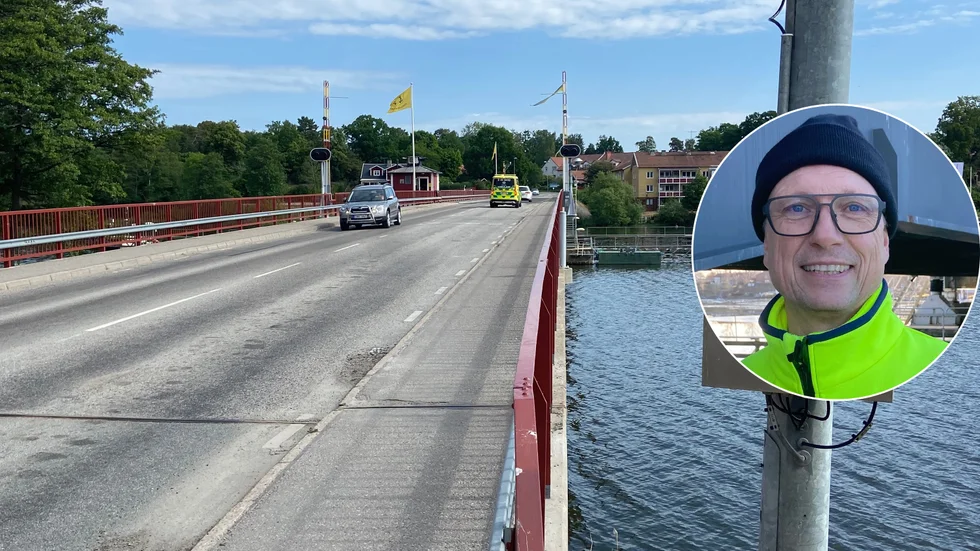 Pär Eriksson, projektledare på Trafikverket, säger att Stallarholmsbron åter kan ha permanent belysning i oktober. Först blir det en provisorisk lösning.
