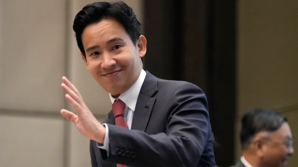 Pita Limjaroenrat bildade en koalition med åtta partier för att utmana det militära etablissemanget i Thailand. Arkivbild.