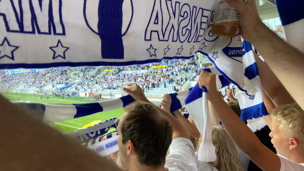 God stämning, förlusten till trots. Curva Nordahl gav allt för att stötta 
