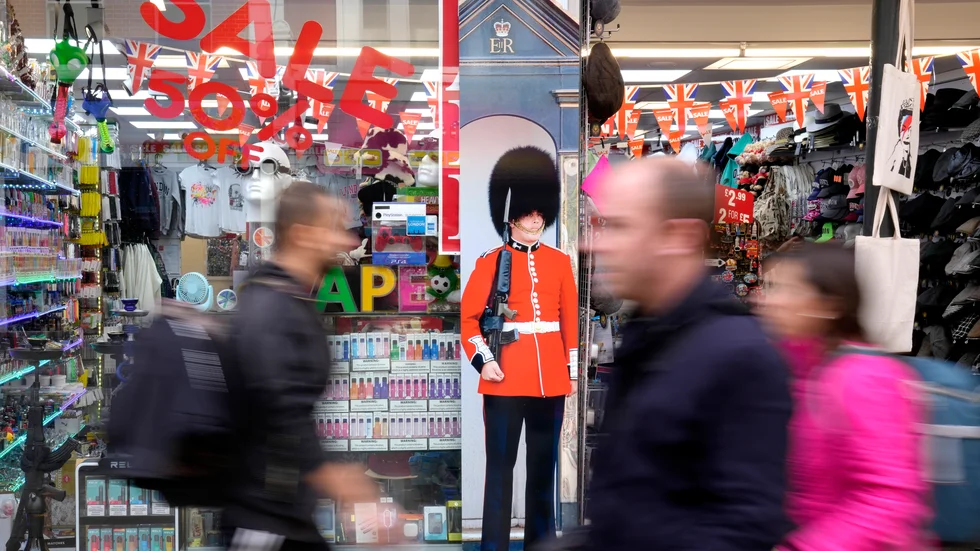 Färska BNP-tal från Storbritannien. Arkivbild