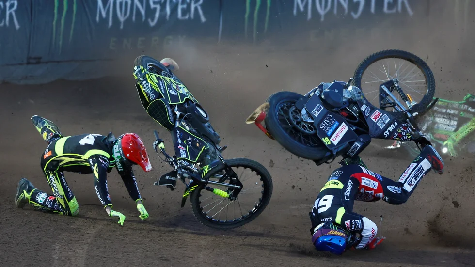 Fredrik Lindgren (till vänster) och Martin Vaculik (till höger) körde ihop i finalen.