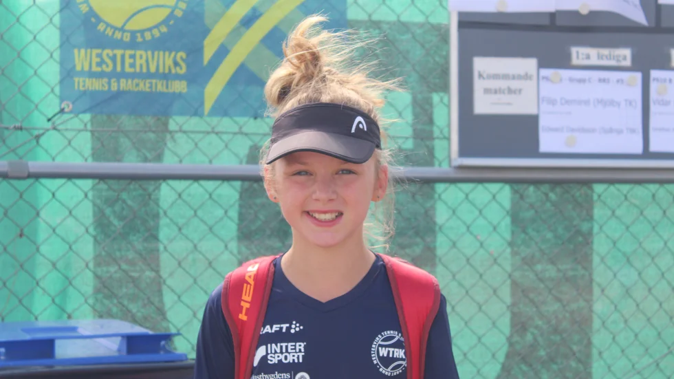 Matilda Kasselstrand tävlar för Westerviks Tennis och Racketklubb.