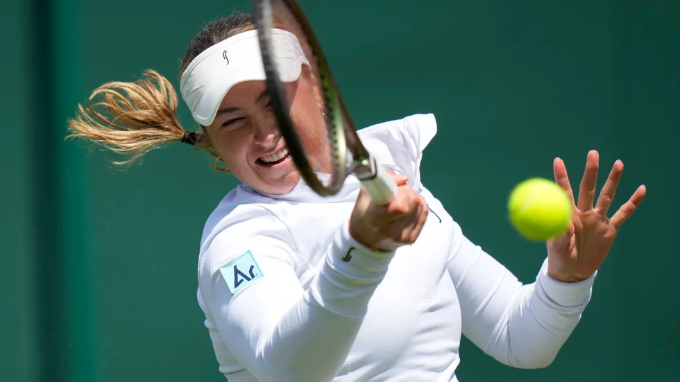 Rebecca Peterson är vidare till den andra omgången i tennisturneringen i Båstad. Arkivbild.