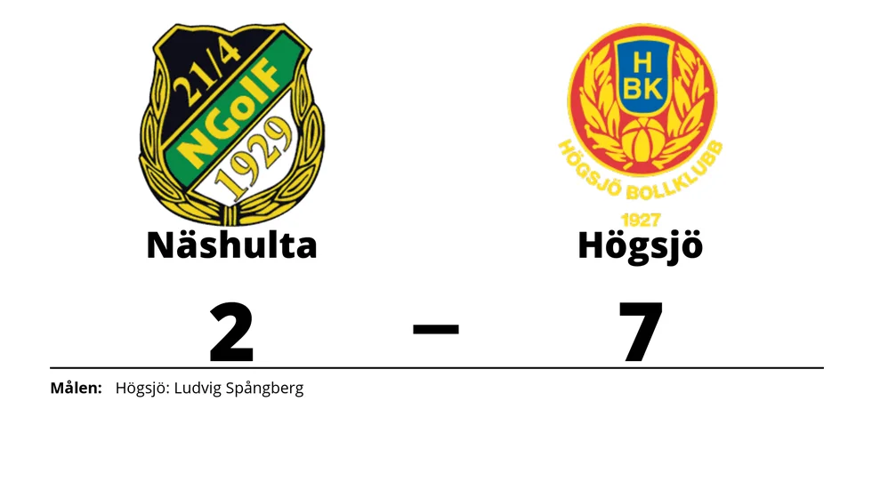 Näshulta GoIF förlorade mot Högsjö BK