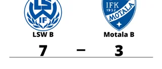 Seger för LSW B hemma mot Motala B