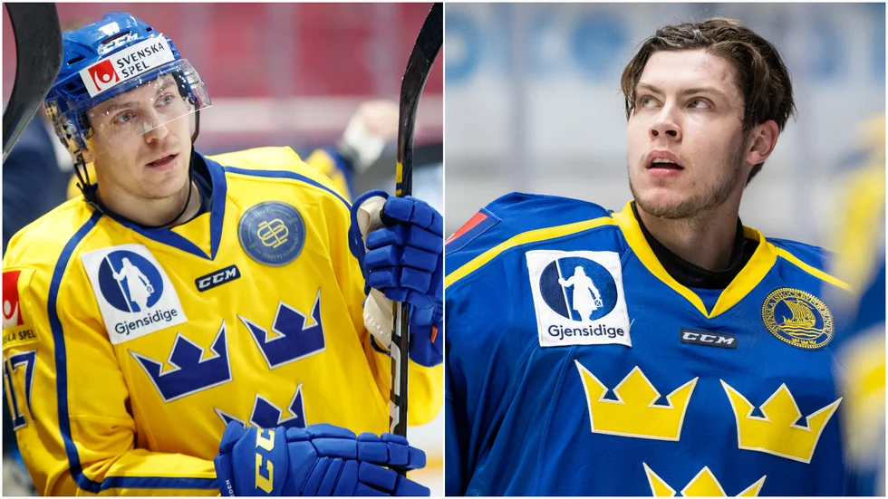 Pär Lindholm, från Skellefteå AIK och med ett förflutet i Piteå Hockey, och Jesper Wallstedt, tidigare målvakt i Luleå Hockey, ingår i Tre Kronors VM-trupp. (Arkivbilder)