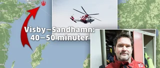 Gotländska rökdykare larmades till Sandhamn – kunde inte lyfta