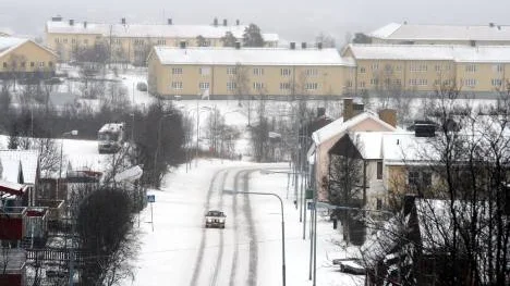 Det blir 25 nya lägenheter på jägarskoleområdet i Kiruna.FOTO: Jessica Rosengren