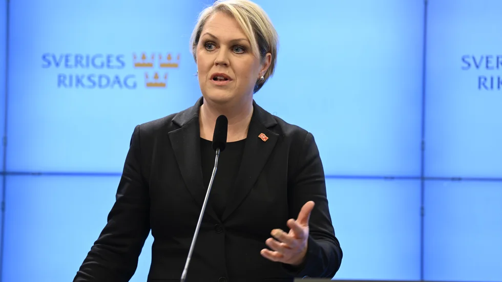 Lena Hallengren, Socialdemokraternas gruppledare i riksdagen.