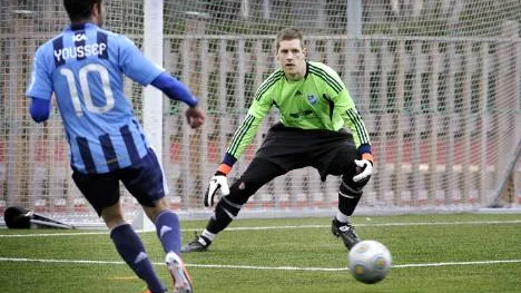 IFK Luleås målvakt Johan Lutström var tillbaka efter skadan.