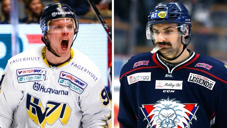Andreas Jämtin gillar inte Daniel Rahimis tacklingar.