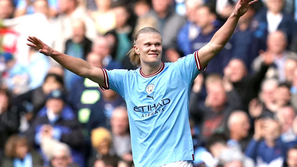 Manchester Citys Erling Braut Haaland.