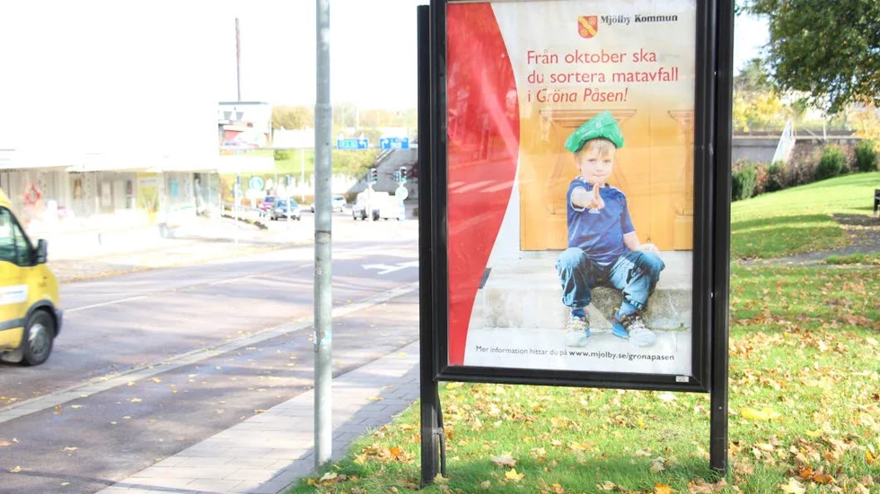 Påse på. Mjölbys reklamkampanj för återvinning.