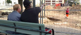 Utgrävning får åskådarbänk