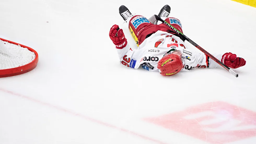Sebastian Ohlsson var borta i ungefär en minut efter den otäcka smällen i matchen mot Västerås. Dagen efter mår han bra och är glad och positiv. 
