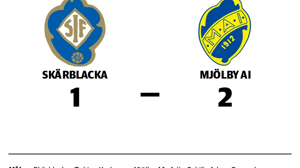 Skärblacka IF förlorade mot Mjölby AI FF