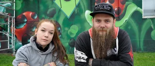 Rivningshus smyckas med väggkonst