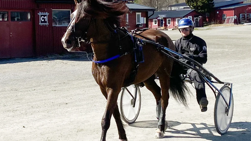 Holter Oda med tränaren Jerker Bjurman.