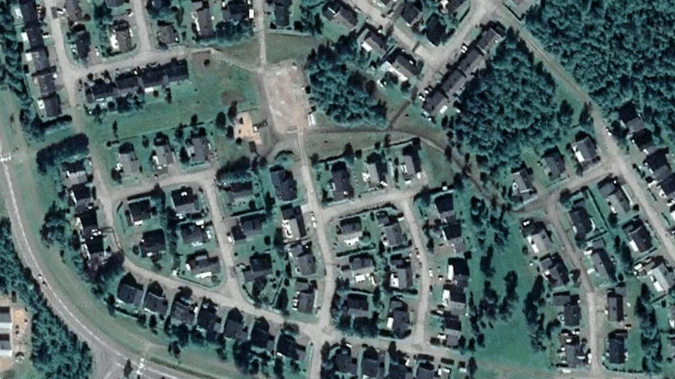 Området kring Skogsvägen 9