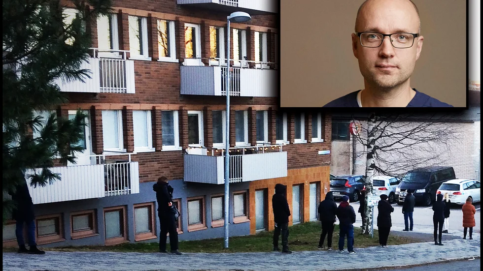 "Det är inte bra när människor får stå i kö i 2,5 timmar och ändå inte fått lämna prov," säger Urban Mikko, verksamhetschef vid vårdcentralen Norra Hamn i Luleå.