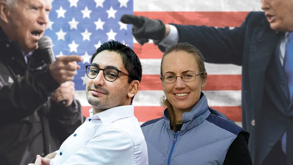 Daniel Smirat och Laurel Ell är två av de drygt 100 norrbottningar som får rösta i det amerikanska presidentvalet.