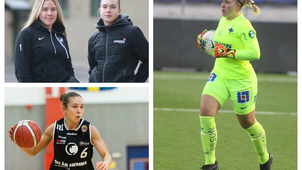 Lovisa och Sofia Hjern står mitt i två lovande karriärer som pointguard i Dolphins och målvakt i IFK Norrköping.