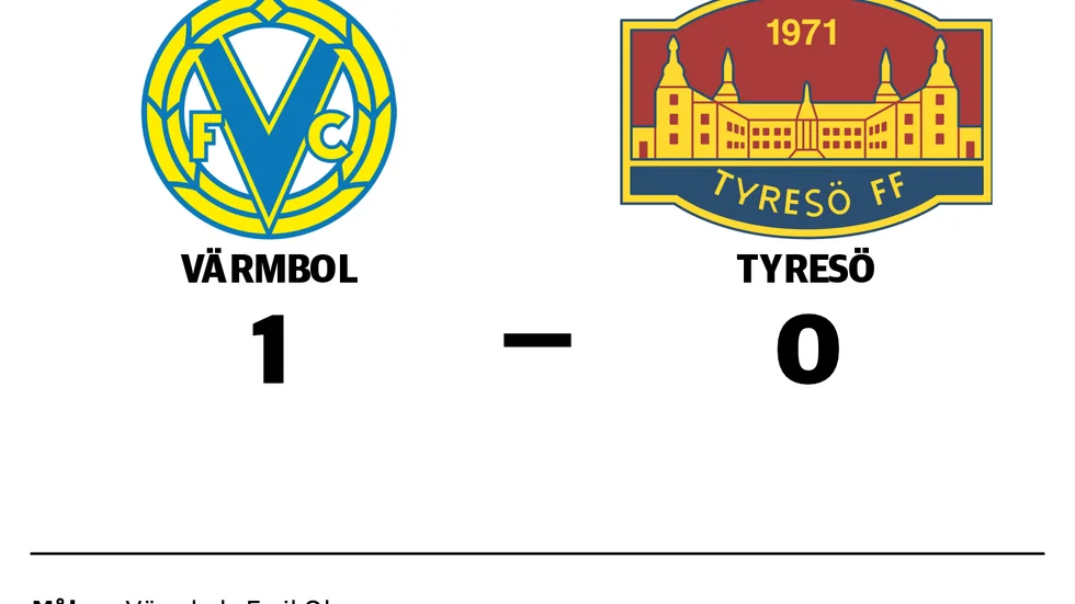 Värmbol vann mot Tyresö