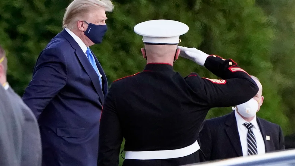 USA:s president Donald Trump har förts till militärsjukhuset Walter Reed för att vårdas för covid-19.