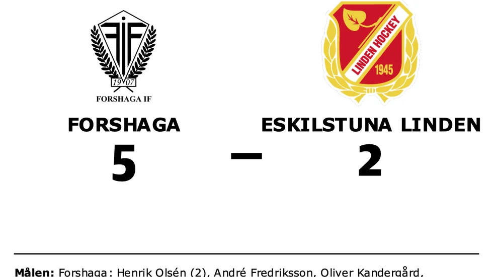 Forshaga vann mot Eskilstuna Linden