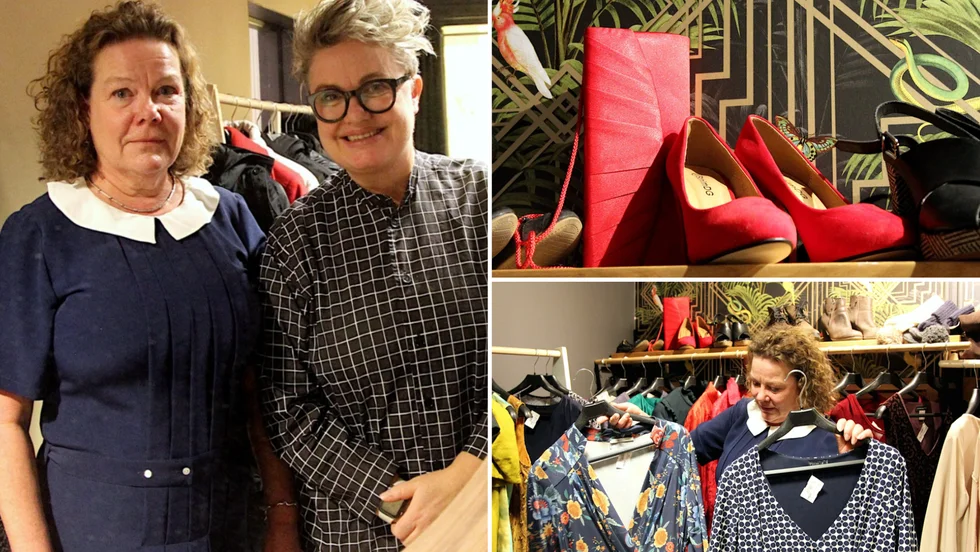 Christel Bäckström och Anna Eklund har sadlat om och öppnat ny secondhand-butik i Visby.