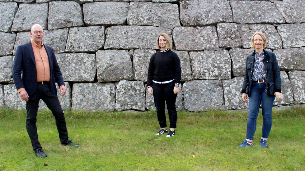 Länsunionens representanter från vänster: Peter Högberg, Johanna Wyckman och Christel Alvarsson. 
