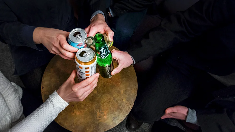 Tre män stal öltunnor till sin fest