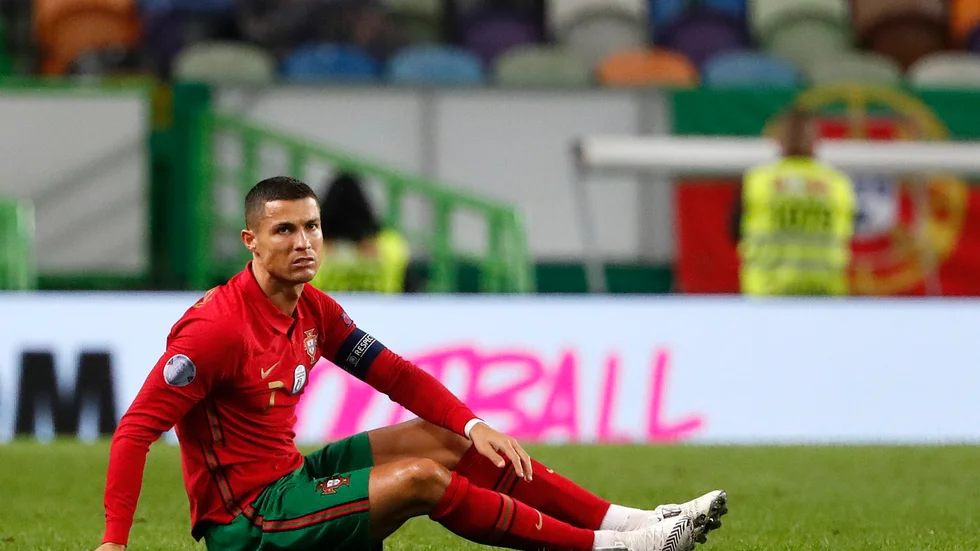 Portugals Cristiano Ronaldo missar matchen mot Sverige sedan han testat positivt för coronaviruset. Arkivbild.