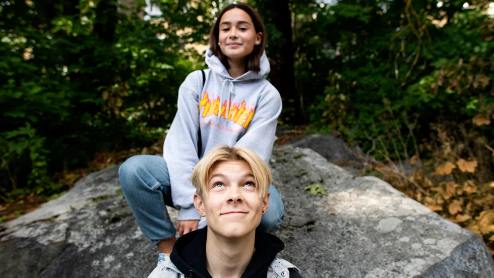 Teresa Cortes Eliasson och Theodor "Theoz" Haraldsson spelar huvudrollerna i "Rymdresan".