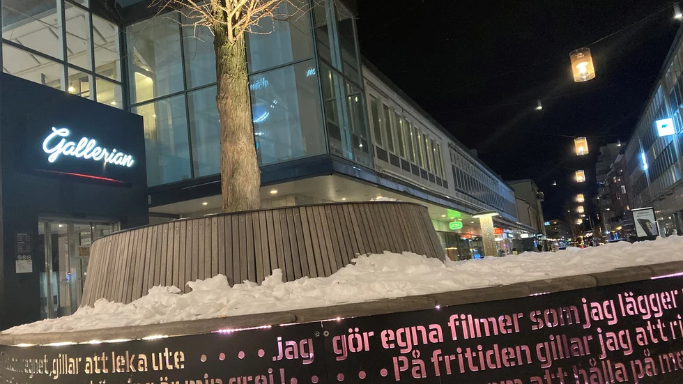 Gripandet skedde i närheten av Systembolaget på Kungsgatan i centrala Eskilstuna.
